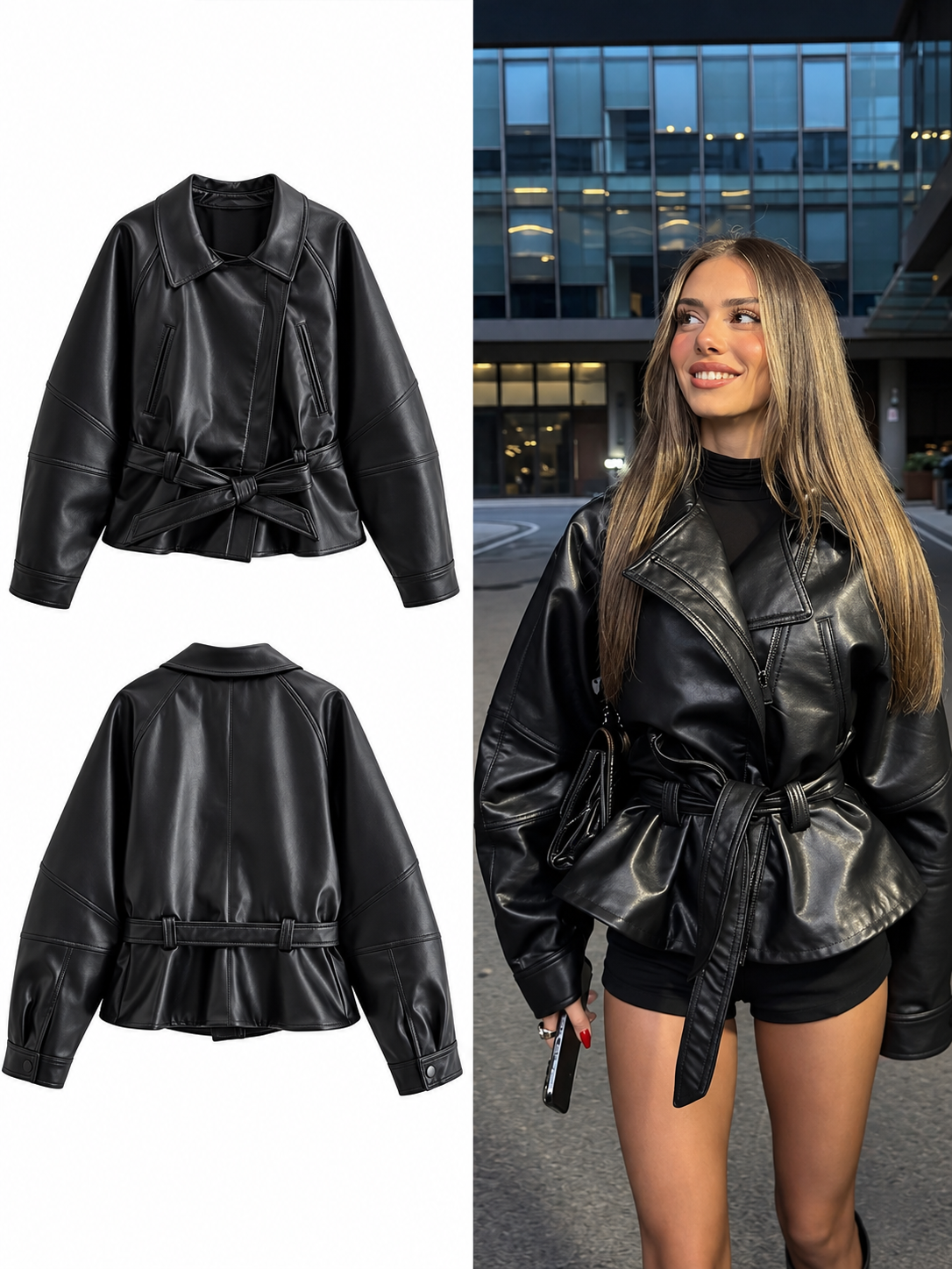 Vintage Lederjacke für Damen