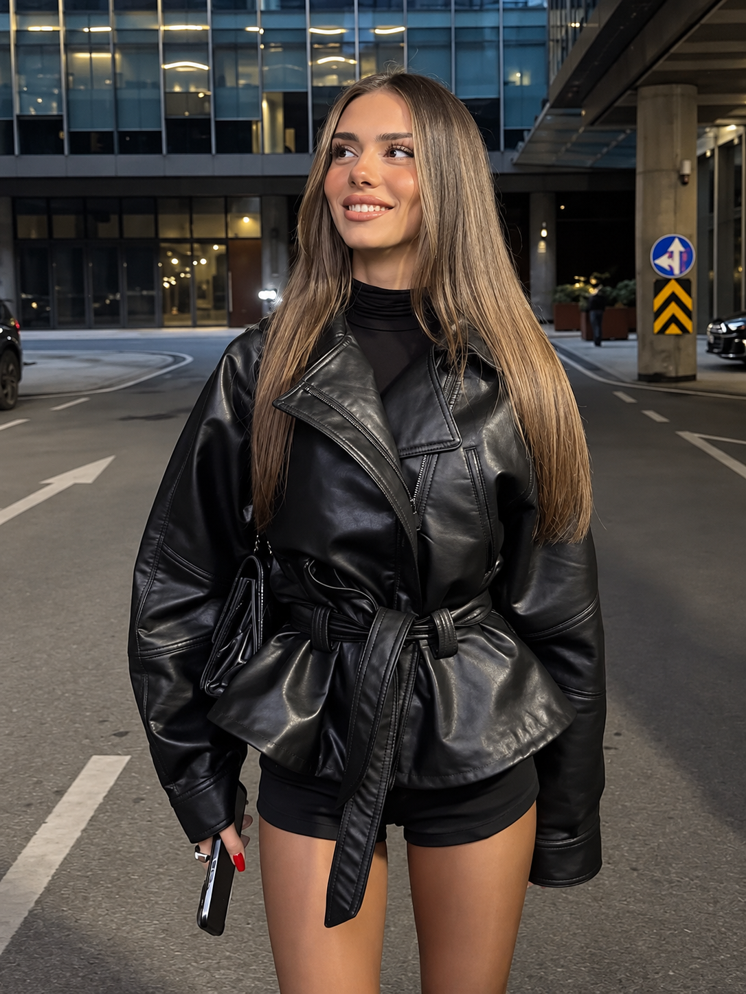 Vintage Lederjacke für Damen