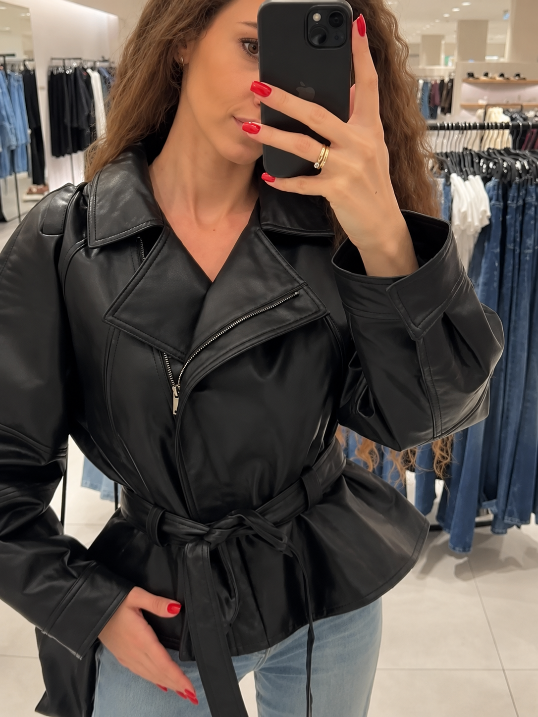 Vintage Lederjacke für Damen