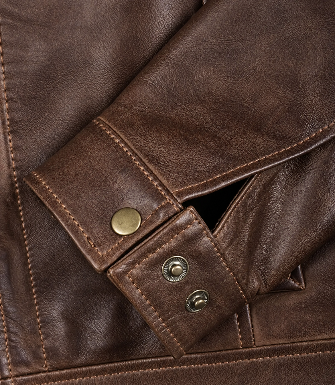 Herren Lederjacke im Vintage-Stil