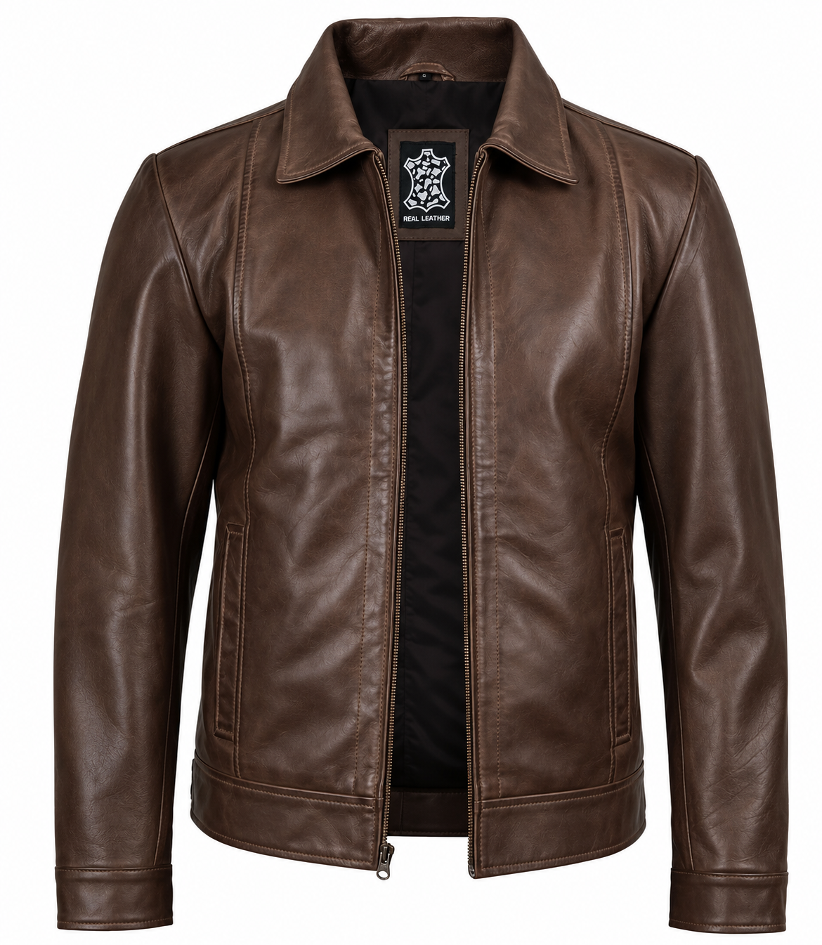 Herren Lederjacke im Vintage-Stil