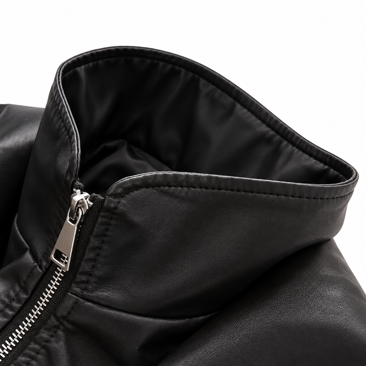 Damen Lederjacke mit Taillengürtel