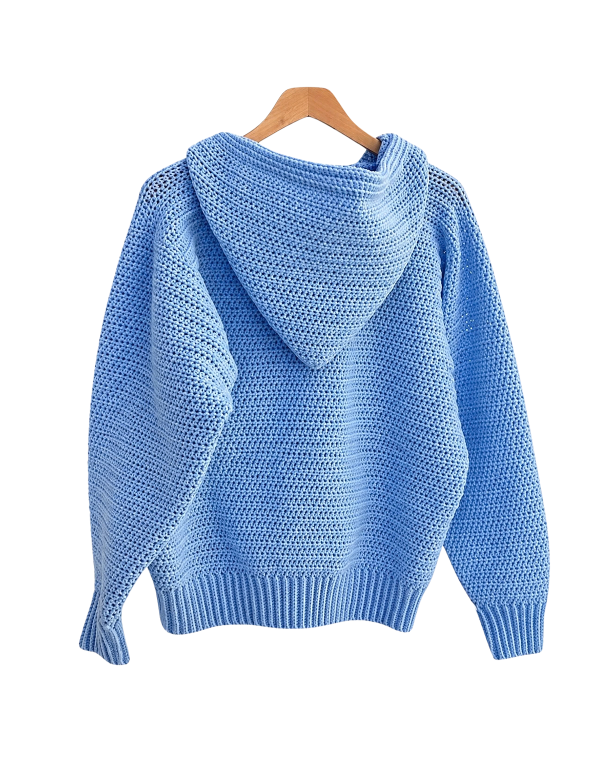 Häkelpullover mit Kapuze – 1 KAUFEN, 1 GRATIS