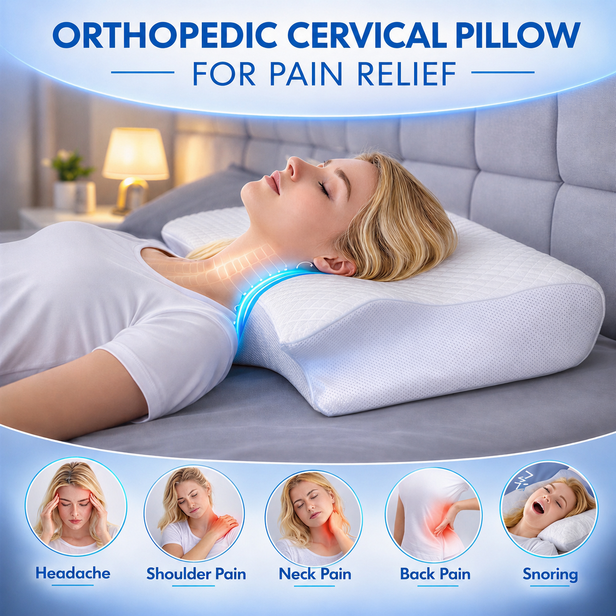 Cervical Support Pillow - 2-in-1