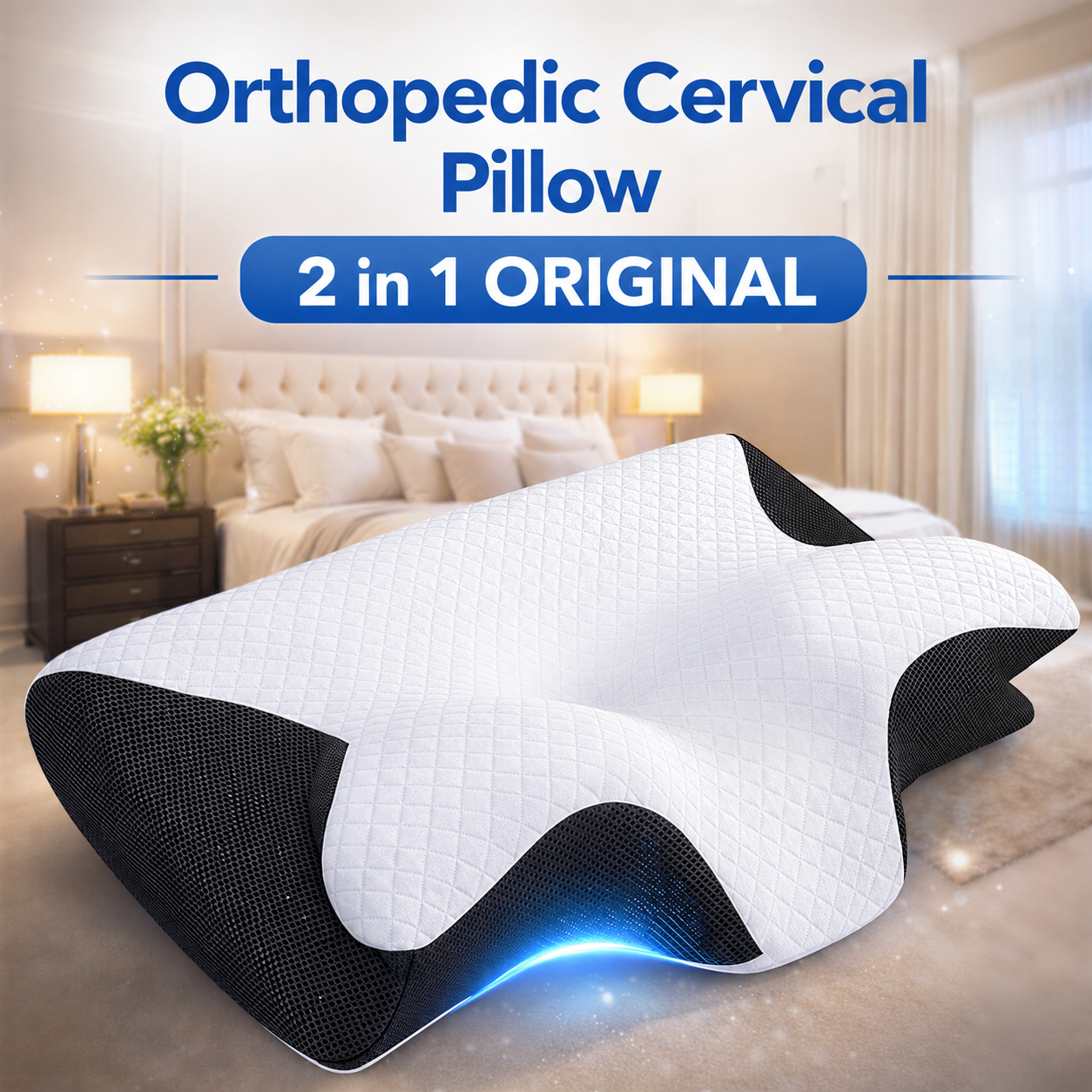 Cervical Support Pillow - 2-in-1