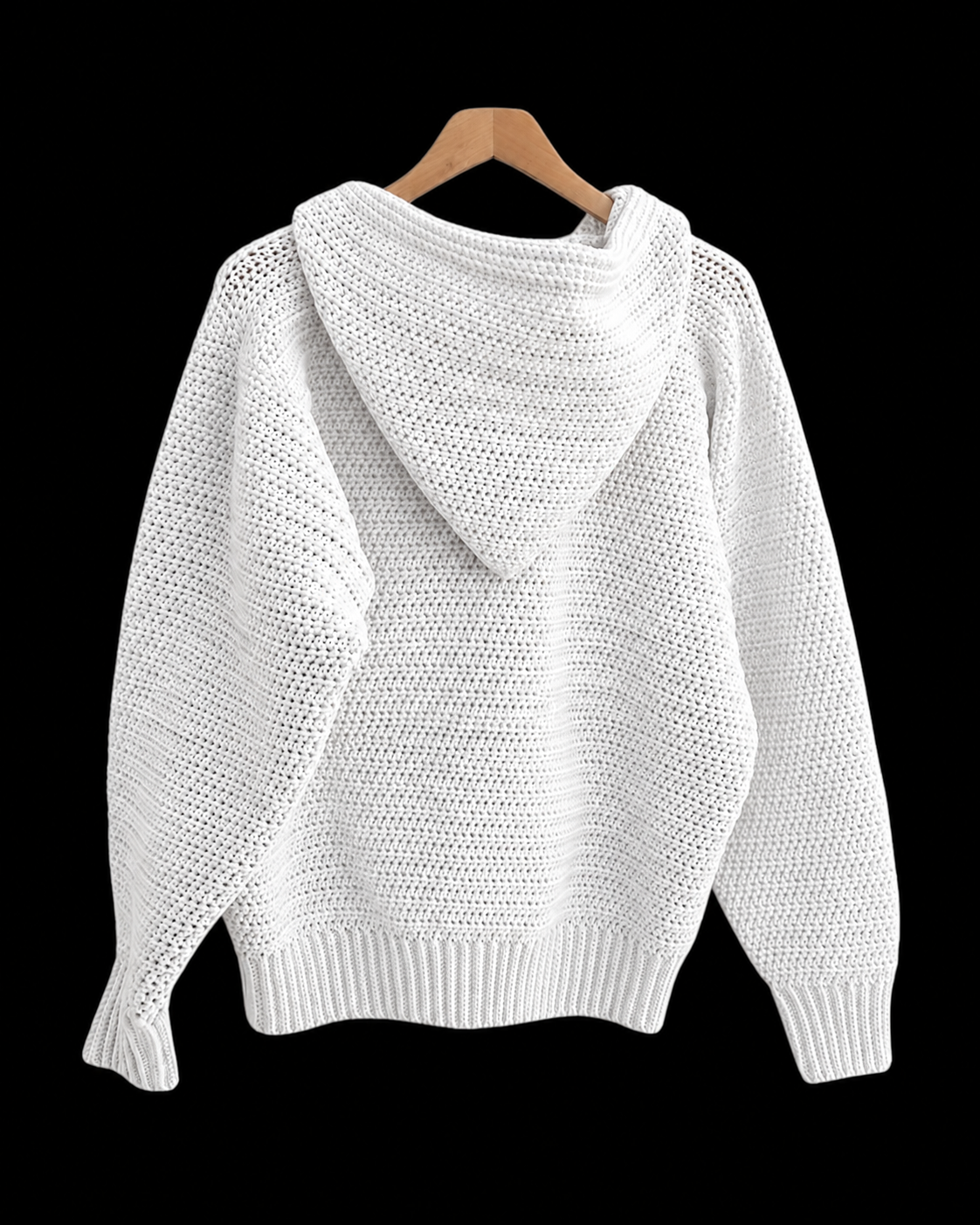 Häkelpullover mit Kapuze – 1 KAUFEN, 1 GRATIS