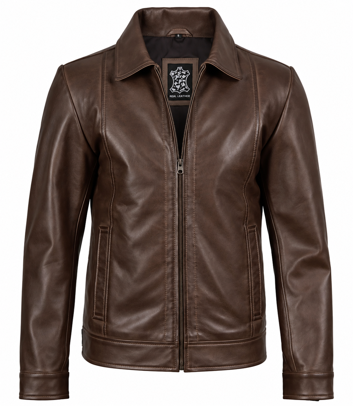 Herren Lederjacke im Vintage-Stil