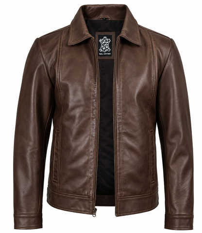 Herren Lederjacke im Vintage-Stil