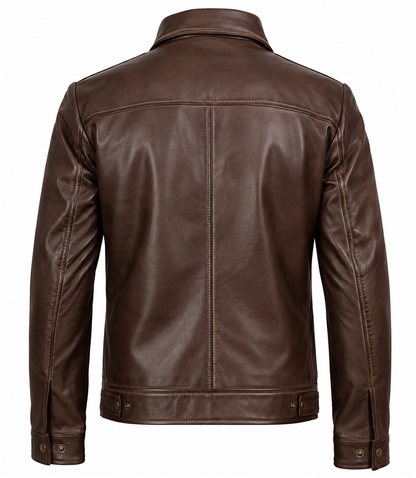 Herren Lederjacke im Vintage-Stil