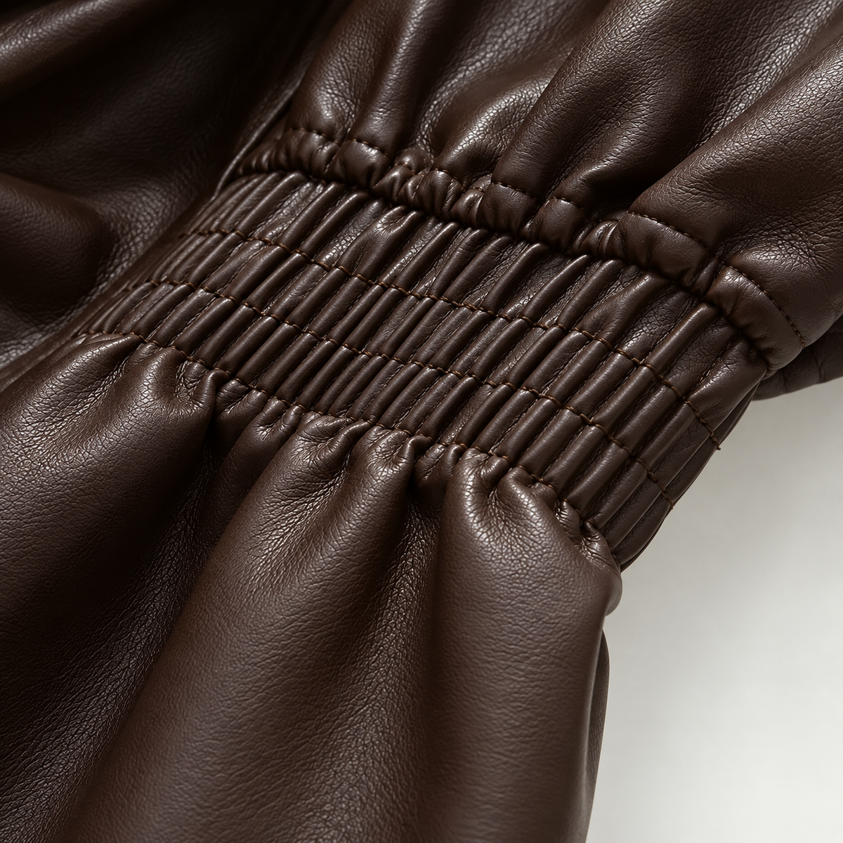 Damen Lederjacke mit Taillengürtel